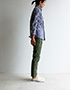 avontade_Fatigue Trousers Cropped Length Back Satin