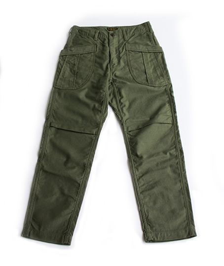 avontade_Fatigue Trousers Cropped Length Back Satin