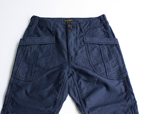 avontade_Fatigue Trousers Cropped Length Back Satin