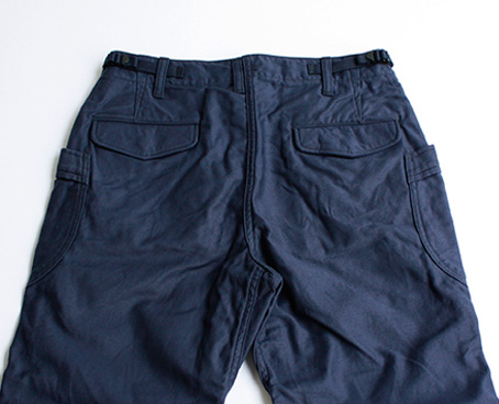 avontade_Fatigue Trousers Cropped Length Back Satin