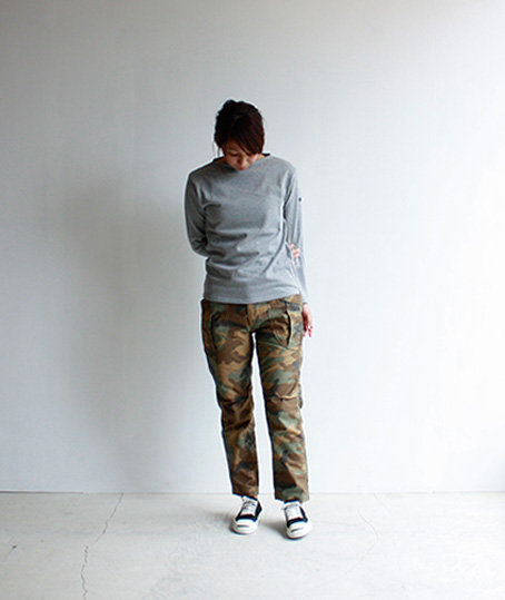 avontade_Fatigue Trousers WOODLAND CAMO