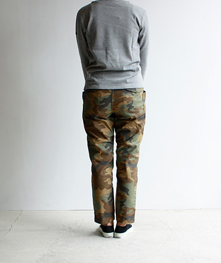 avontade_Fatigue Trousers WOODLAND CAMO