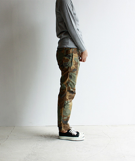 avontade_Fatigue Trousers WOODLAND CAMO