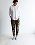 avontade_Fatigue Trousers / Back Satin　Woodland Camo