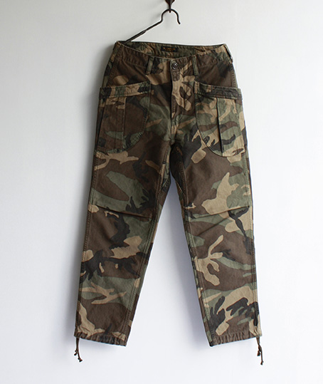 avontade_Fatigue Trousers / Back Satin　Woodland Camo