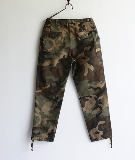 avontade_Fatigue Trousers / Back Satin　Woodland Camo