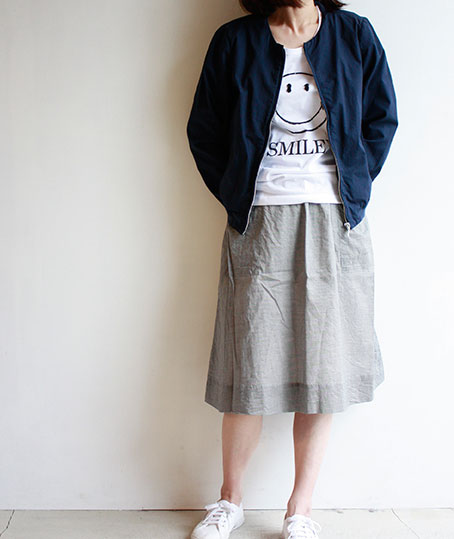 fabriqueenplaneteterre_80s lawn スカート