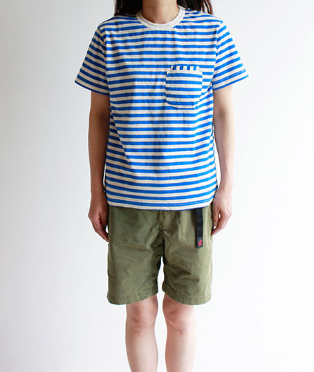 simva W-Pocket Tee / Border